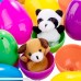 Chuangdi 15 Pieces Filled Easter Eggs with Finger Puppets Surprise Plastic Eggs 3 Inch Bright Colorful Fillable Eggs Kit Plush Bunny Style B Style B B07N84W94W